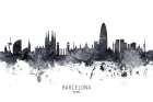 Barcelona Spain Skyline Art Print