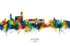 Girona Spain Skyline Art Print