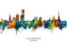 Leeuwarden The Netherlands Skyline Art Print