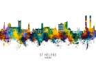 St Helens England Skyline Art Print