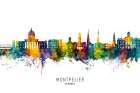 Montpelier Vermont Skyline Art Print