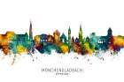 MApnchengladbach Germany Skyline Art Print