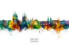 Erfurt Germany Skyline Art Print