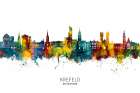 Krefeld Germany Skyline Art Print