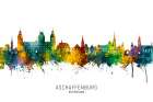 Aschaffenburg Germany Skyline Art Print