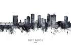 Fort Worth Texas Skyline Art Print