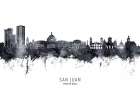 San Juan Puerto Rico Skyline Art Print