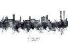 St Helens England Skyline Art Print