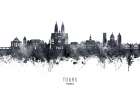 Tours France Skyline Art Print