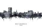 West Bromwich England Skyline Art Print