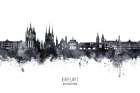 Erfurt Germany Skyline Art Print