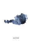 Austria Watercolor Map Art Print