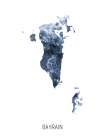 Bahrain Watercolor Map Art Print