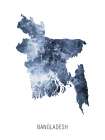 Bangladesh Watercolor Map Art Print