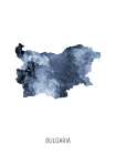 Bulgaria Watercolor Map Art Print