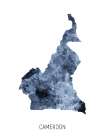 Cameroon Watercolor Map Art Print