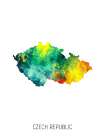 Czech Republic Watercolor Map Art Print