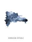 Dominican Republic Watercolor Map Art Print