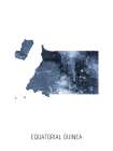 Equatorial Guinea Watercolor Map Art Print