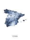 EspaApa Watercolor Map Art Print