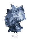 Germany Watercolor Map Art Print