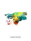 Guinea-Bissau Watercolor Map Art Print