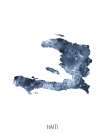 Haiti Watercolor Map Art Print