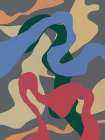 Color splat pattern Art Print