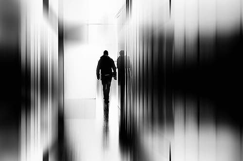 Troubled Stroll Art Print
