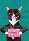 Smoking cat Art Print