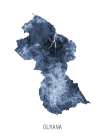 Guyana Watercolor Map Art Print