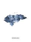 Honduras Watercolor Map Art Print