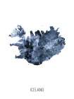 Iceland Watercolor Map Art Print