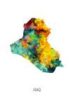 Iraq Watercolor Map Art Print