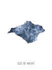 Isle of Wight Watercolor Map Art Print