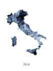 Italia Watercolor Map Art Print