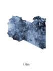 Libya Watercolor Map Art Print