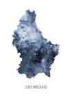 Luxembourg Watercolor Map Art Print