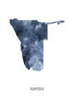 Namibia Watercolor Map Art Print
