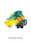 Northern Ireland Watercolor Map Art Print