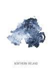 Northern Ireland Watercolor Map Art Print