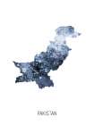 Pakistan Watercolor Map Art Print