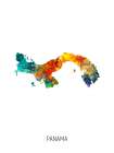 Panama Watercolor Map Art Print