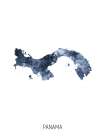 Panama Watercolor Map Art Print