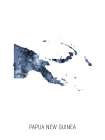 Papua New Guinea Watercolor Map Art Print