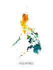 Philippines Watercolor Map Art Print