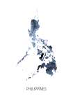 Philippines Watercolor Map Art Print