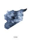 Syria Watercolor Map Art Print