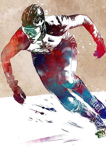 Speed Skating Sport Art Games and Sports Print