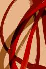 Red Strokes No1 Abstract Art Print